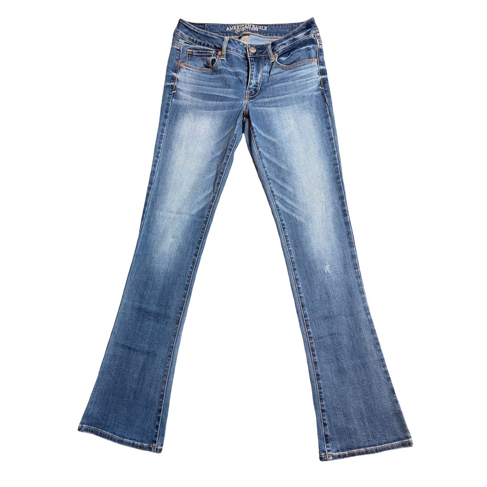 American Eagle Outfitters Women's Boot Cut Jeans - Blue Wash